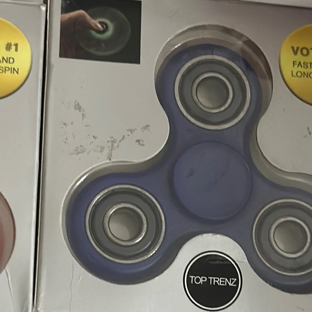Top Trenz Red‎ and Blue Fidget Spinners Set of 2 - Voted #1 Fastest and Longest